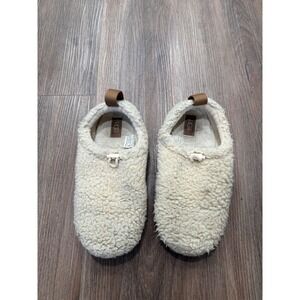 UGG Tasman LTA Curly Slippers Natural Cream Sherpa 1143792 Womens 6